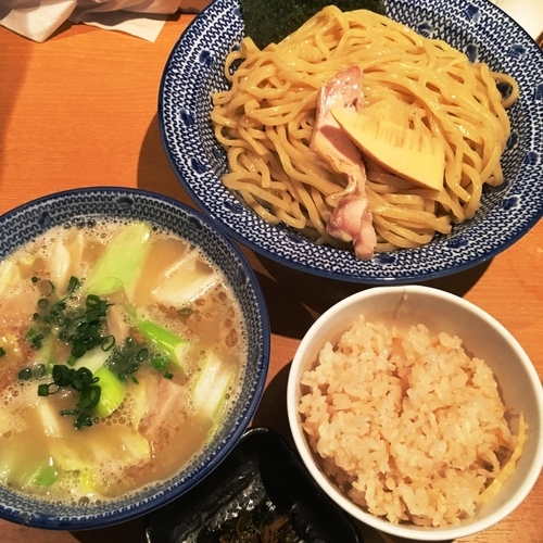 「濃厚つけめん（帆立炊き込み飯サービス）」@麺匠 清兵衛の写真