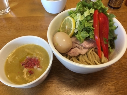 「味玉チャーシュー鶏つけ麺 1100円だったか…」@らーめん コッコの写真