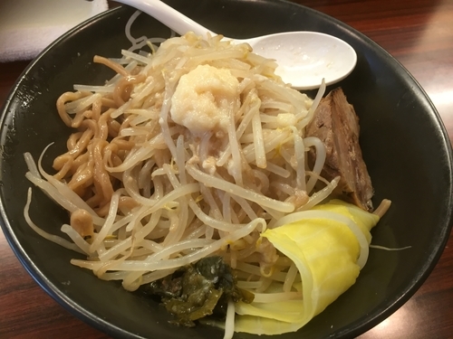 「まぜそば一号¥850」@ラーメンげんきだまの写真