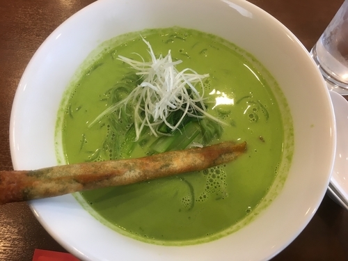 「小松菜クリーミーラーメン850円」@中華 ひろやの写真