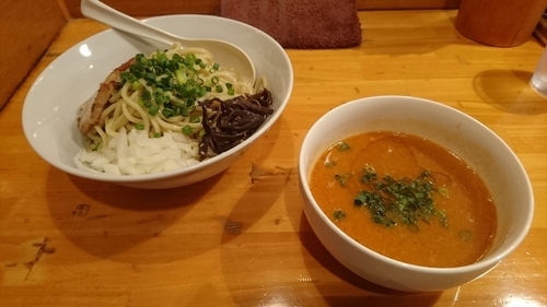 「【限定】エビの濃厚つけ麺」@らーめん 田の写真