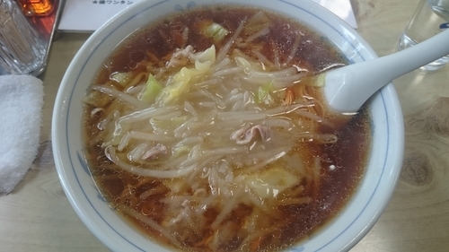 「もやしそば（650円‐100円）本日のサービス品」@浅草橋 大勝軒の写真