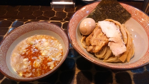 「海老つけそば並900円+味玉100円」@特級鶏蕎麦 龍介の写真