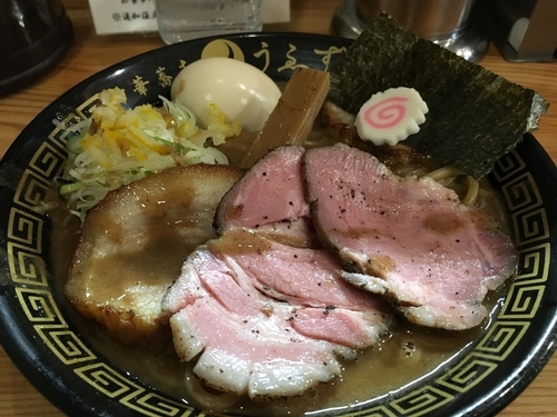 「味玉そば（小）＋ローストポーク」@中華蕎麦うゑずの写真