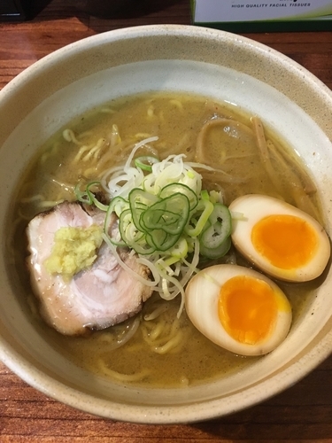 「味噌らーめん + 味玉」@らーめん 福籠の写真