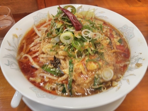 「野菜マーラーメン(太麺）」@ラーメン餃子 なか屋の写真