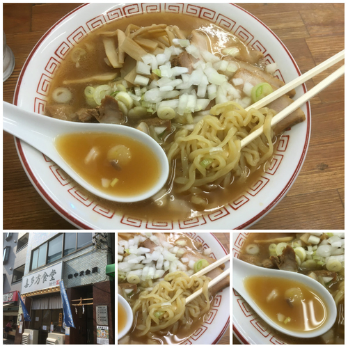 「蔵出ししょうゆラーメン(タマネギ)　650円」@喜多方食堂 浅草本店の写真