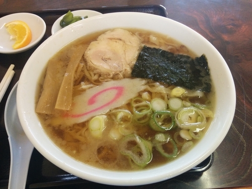 「らーめん（セット）」@青竹手打佐野らーめん こまちゅ屋 館林支店の写真