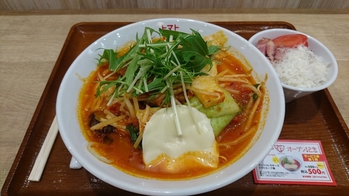 「野菜たっぷりトマトスープ麵+他」@トマトの花 イオンモール日の出店の写真