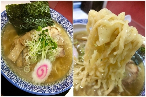 「手打ち煮干し中華そば(白醤油)￥750→ﾗｰﾊﾟｽで￥650」@手打ち中華そば 㐂八の写真