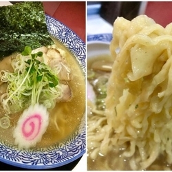 手打ち煮干し中華そば(白醤油)￥750→ﾗｰﾊﾟｽで￥650