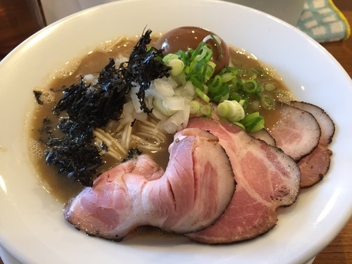 「特製追いサバ節そば  980円」@荒町商店中華そば ふじやまの写真