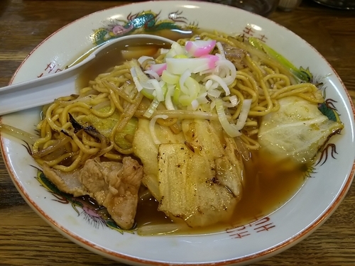 「【限定】スープやきそば」@らあめん 寸八 総本店の写真