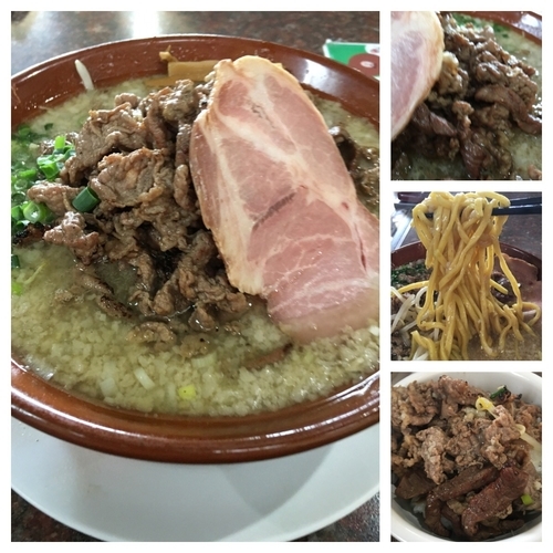 「限定 焼肉ヌードル ミニライス付き 1250円」@らーめんや煌の写真