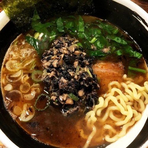 「黒豆納豆醬そば」@麺場 浜虎 横浜店の写真