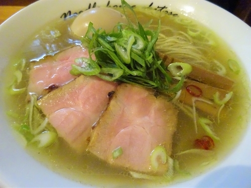 「塩 （細麺） 800円 ＋ 味付替玉 150円」@麺庵ちとせの写真