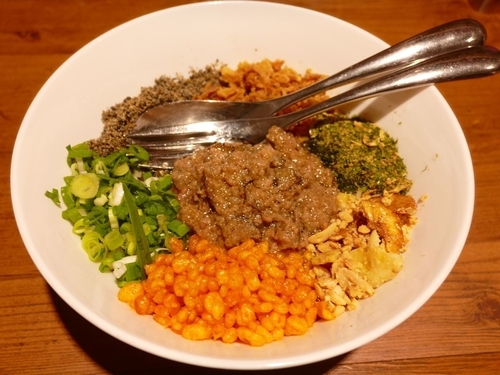 「和牛まぜそば¥900」@まぜそば 三ツ星の写真