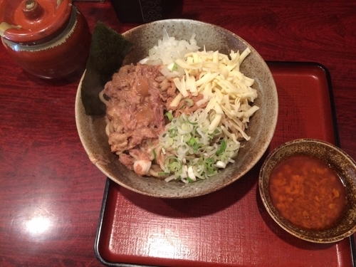 「肉のせまぜそば（渓麺）」@食処 渓の写真