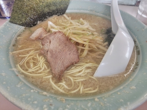 「ネギラーメン＋こってり(有料)」@ラーメンショップ吉間家の写真