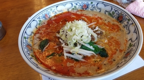 「汁あり担々麺　800円」@中華屋 龍影の写真