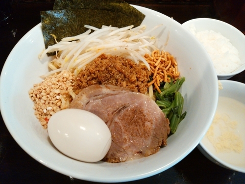 「特製汁なし担々麺　小ライス」@自家製麺ほうきぼし 神田店の写真