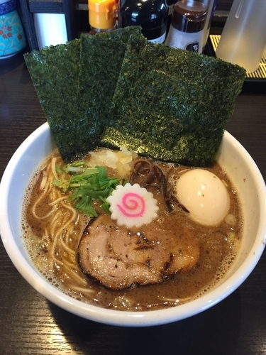「鬼かつお海苔玉ラーメン」@武骨屋商店の写真