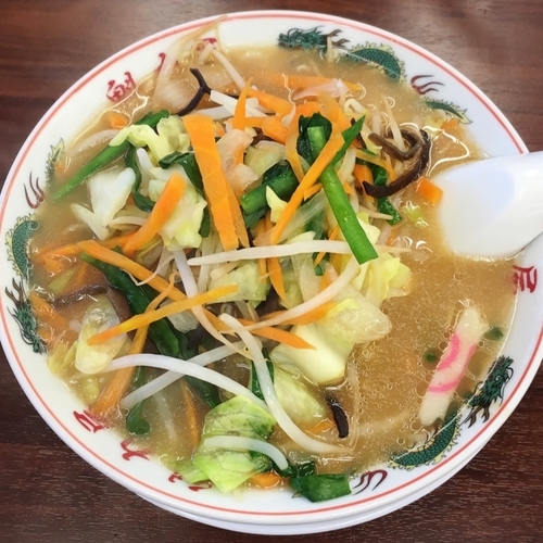 「野菜たっぷりタンメン 麺少なめ」@ラーメン魁力屋 北山店の写真