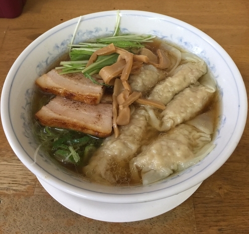 「ワンタン麺 焼豚2枚 ¥1200」@MENYA 食い味の道有楽の写真