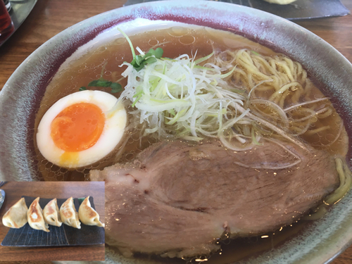 「ラーメン600円、手作り野菜餃子600円」@心華 shin-kaの写真