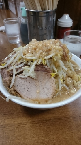 「ラーメン(少)豚増し」@ラーメンの店 どでん 北浦和店の写真