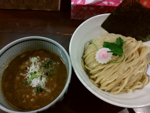 「【限定】濃厚煮干しつけ蕎麦(中盛)850円」@銀座 朧月 目黒処の写真