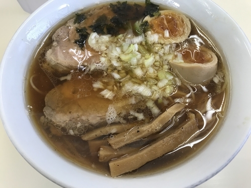 「特製中華そば 辛味ご飯」@中華そば ふくみみの写真