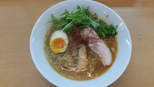 「海老塩そば¥880」@麺処ろくめいの写真