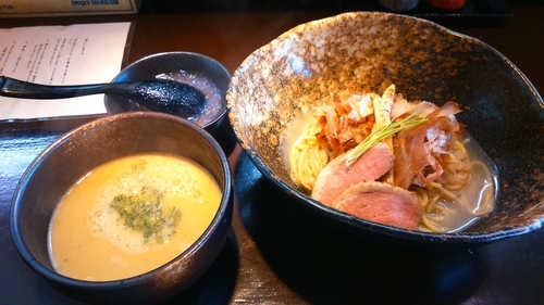 「【限定】梅の和えつけ麺900円」@麺屋三一五の写真