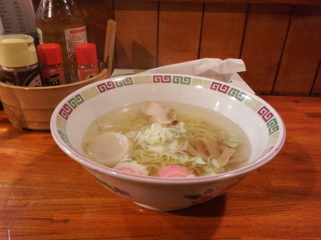 「塩ラーメン（麺半分　小盛）」@らーめんや うめえってばの写真