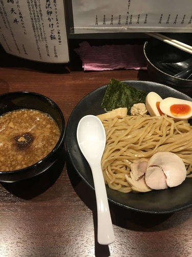 「濃厚鶏×鰹つけそば 800円」@濃厚鶏そば 暁月 荻窪店の写真