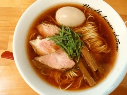 「味玉醤油＋味付替玉」@麺庵ちとせの写真