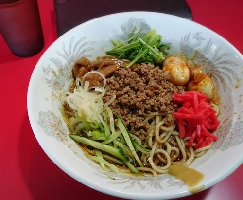 「【限定】冷やし中華 辛くない方 750円」@蒙麺 火の豚の写真
