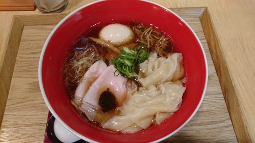 「ワンタン味玉醤油soba 1,500円」@Japanese Soba Noodles 蔦の写真