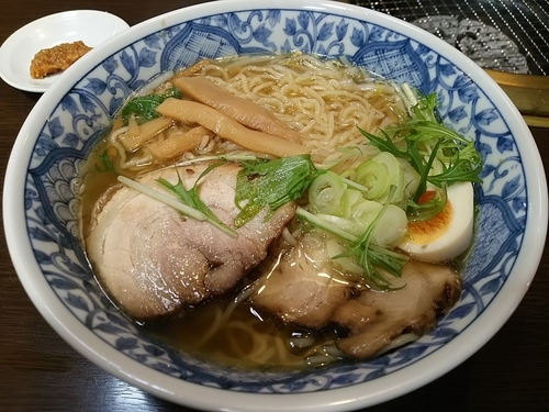 「奏龍透明味噌ラーメン　＋替え玉」@夢の家の写真