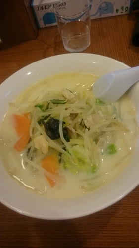 「豆乳野菜たんめん  ８５０円」@手打ちらーめん はやぶさの写真