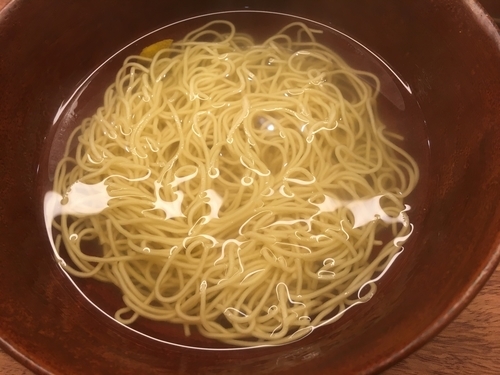 「澄まし麺半盛り500円」@澄まし麺ふくぼくの写真