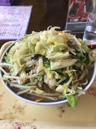 「野菜ラーメン➕麺固め」@ラーメンやまきの写真