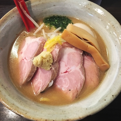 「味噌らーめん+肉盛り+煮玉子」@味噌専門 麺屋大河の写真