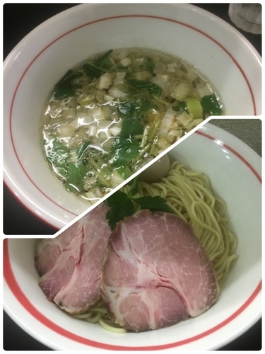 「（限定）アゴ細つけ麺」@自家製麺SHINの写真