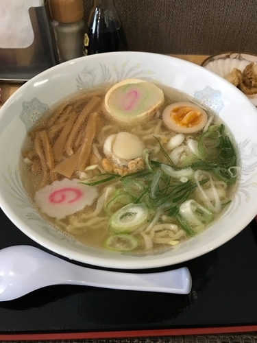「帆立 ラーメン(平打面)」@宗谷岬 間宮堂の写真