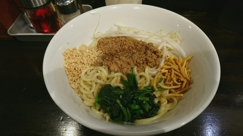 「汁なし_850円」@自家製麺ほうきぼし 神田店の写真