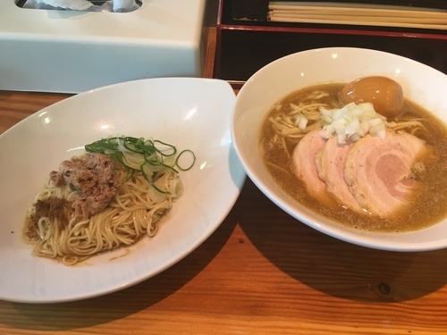 「煮干し➕和え玉」@らーめん芝浜の写真