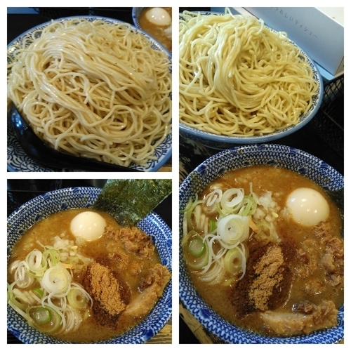 「つけ麺特盛り（あっさり、細麺に変更）」@狼煙 〜NOROSHI〜の写真