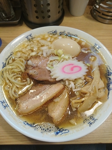 「煮干しそば(並) 750円 味玉(クーポン)」@煮干そば 流。の写真